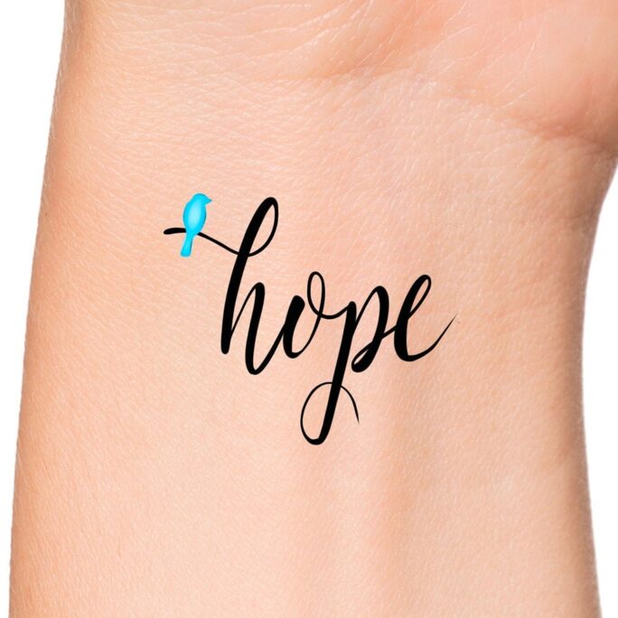 Hope Bird Temporary Tattoo