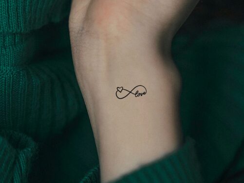 Infinity Love Temporary Tattoo