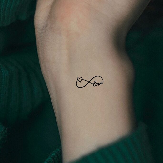 Infinity Love Temporary Tattoo