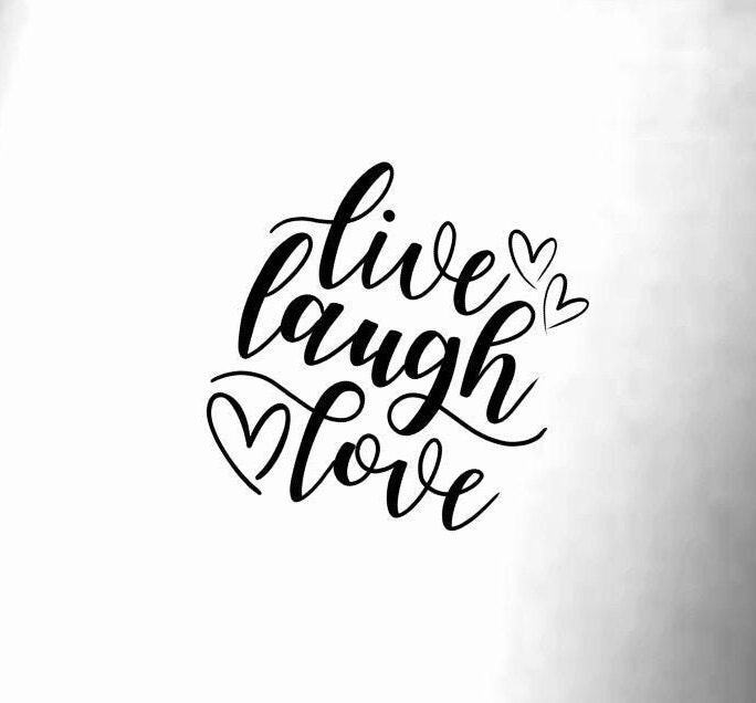 Live Laugh Love Temporary Tattoo