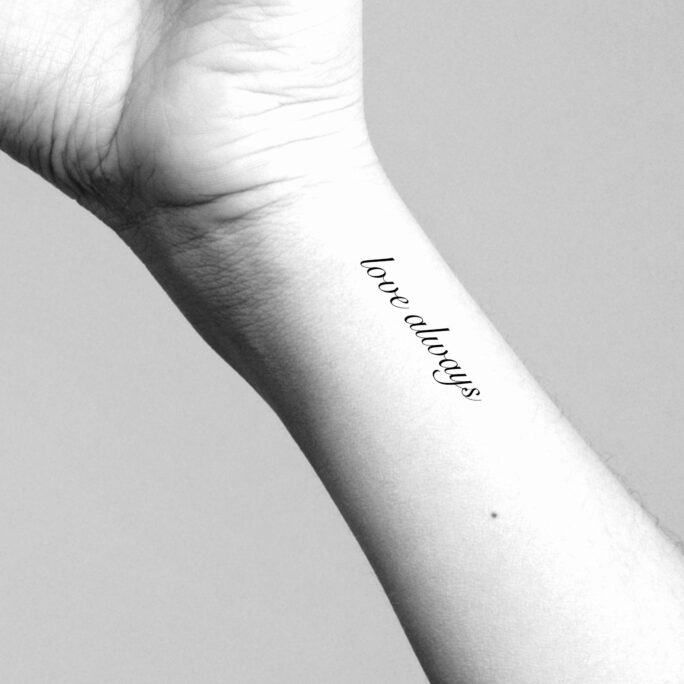 Love Always Temporary Tattoo
