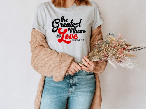 Love Christian Shirt, Bible Verse 1 Corinthians Outfit, Gift, Shirts