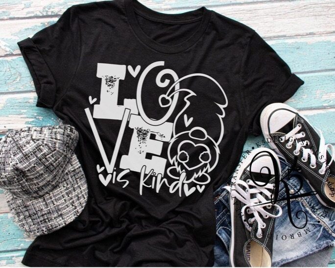 Love Is Kind/Gnome Shirt Valentines Day Tee Holiday Gift For Her Unisex Bella Canvas