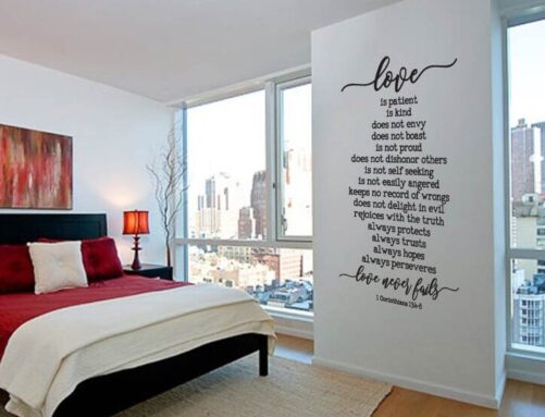Love Is Patient Kind 1 Corinthians 134-8 Master Bedroom Vinyl Wall Decal