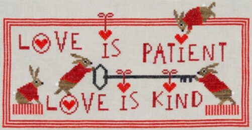 Love Is Patient - Kind By Artful Offerings, Cross Stitch Pattern