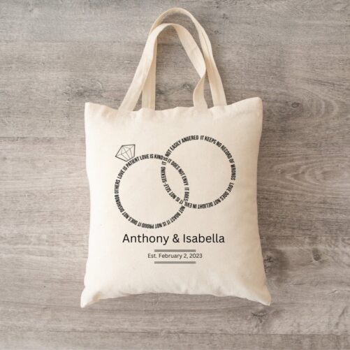 Love Is Patient Personalized Wedding Welcome Bags Bulk, Destination Wedding, Favors, Welcome To Bag, Favor