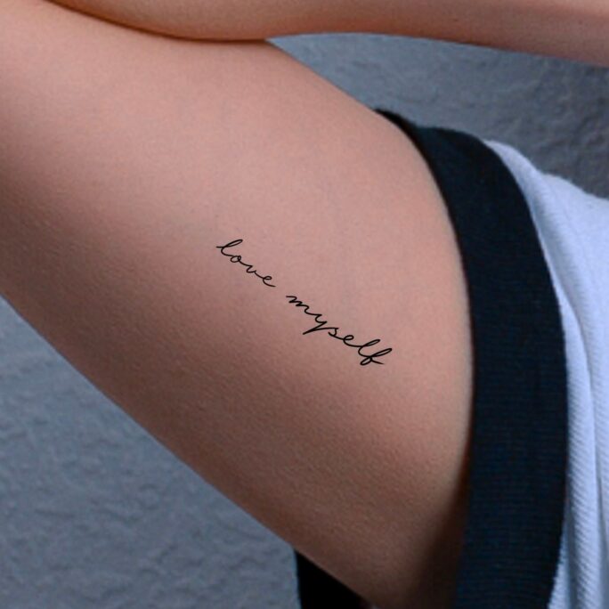 Love Myself Temporary Tattoo