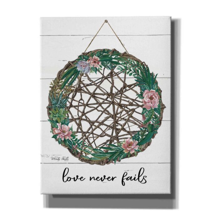 Love Never Fails 3 By Cindy Jacobs, Canvas Wall Art