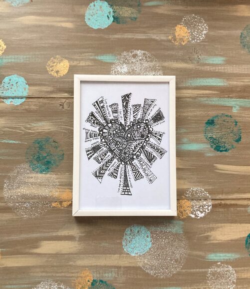 Love Never Fails Doodle | Original Art Print