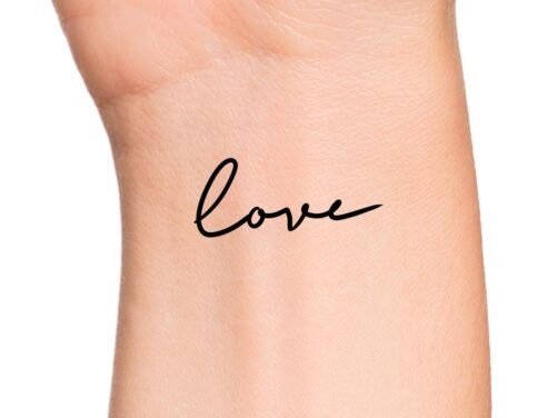 Love Temporary Tattoo