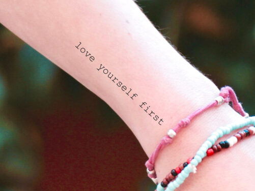 Love Yourself First Temporary Tattoo