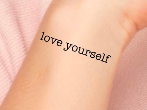 Love Yourself Temporary Tattoo