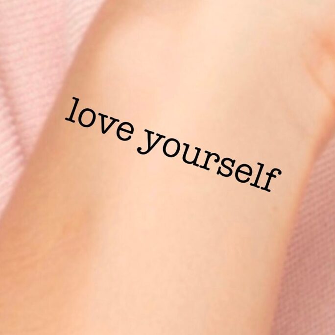Love Yourself Temporary Tattoo