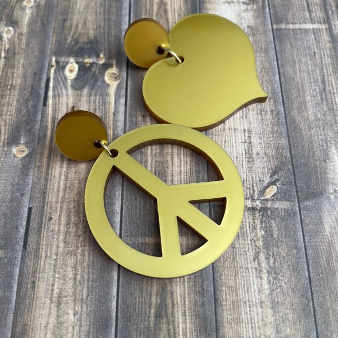 Peace & Love Earrings