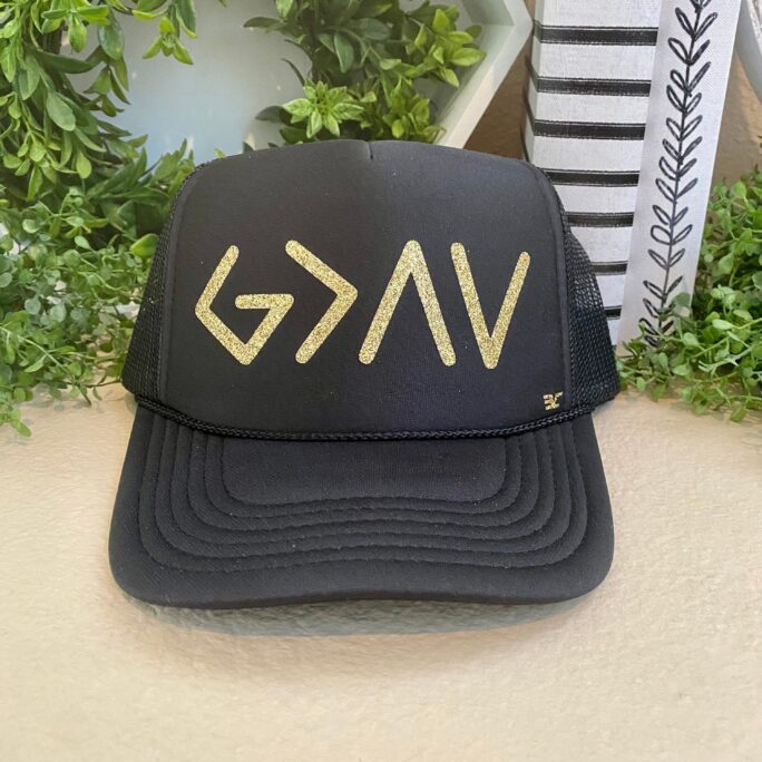 Religious Hats | God Is Greater Than All Things Big Or Small Hat Christian Spiritual Hope & Faith