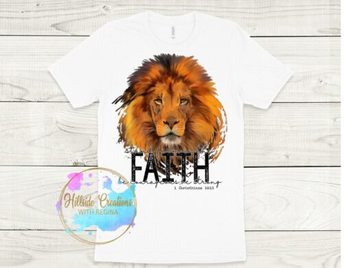 Soft Style Tee-Lion 1 Corinthian Stand Firm in The Faith, Be Courageous, Strong