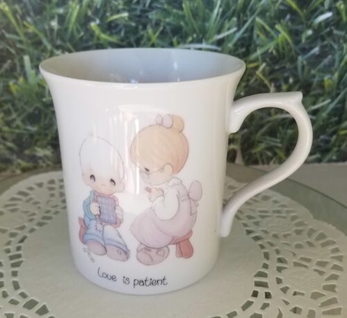 Vintage Precious Moments Love Is Patient Coffee Cup